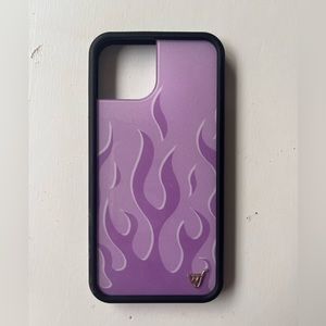 Lilac purple flame wildflower iPhone 13 case